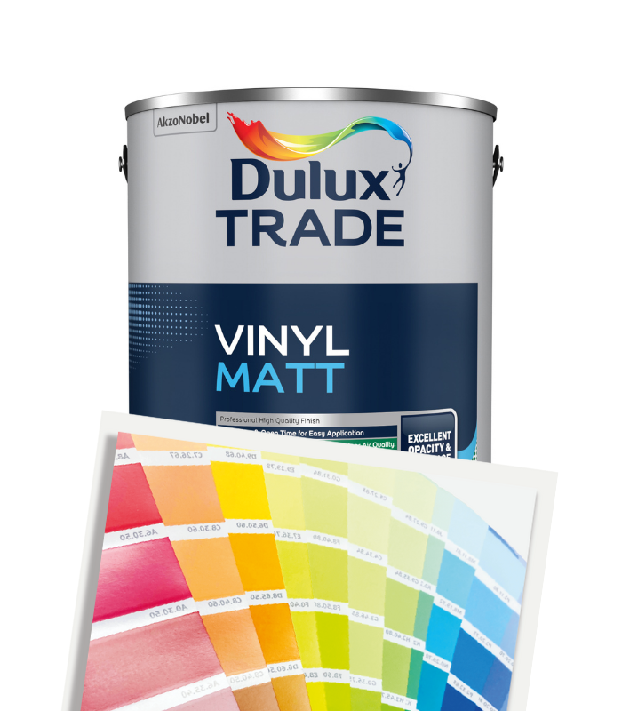 Dulux Trade Vinyl Matt 5L - Tinted Mixed Colour