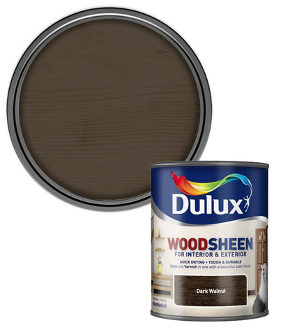 Dulux Woodsheen - Interior & Exterior - Dark Walnut - 750ML