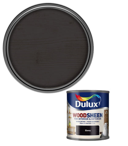 Dulux Woodsheen - Interior & Exterior - Ebony - 250ML