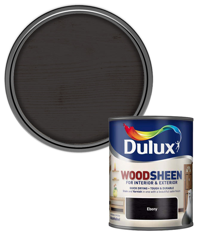 Dulux Woodsheen - Interior & Exterior - Ebony - 750ML