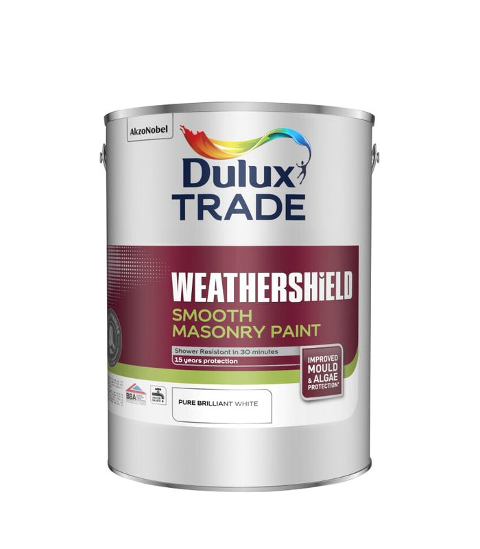 Dulux Trade Weathershield Smooth Masonry Paint- 5 Litre