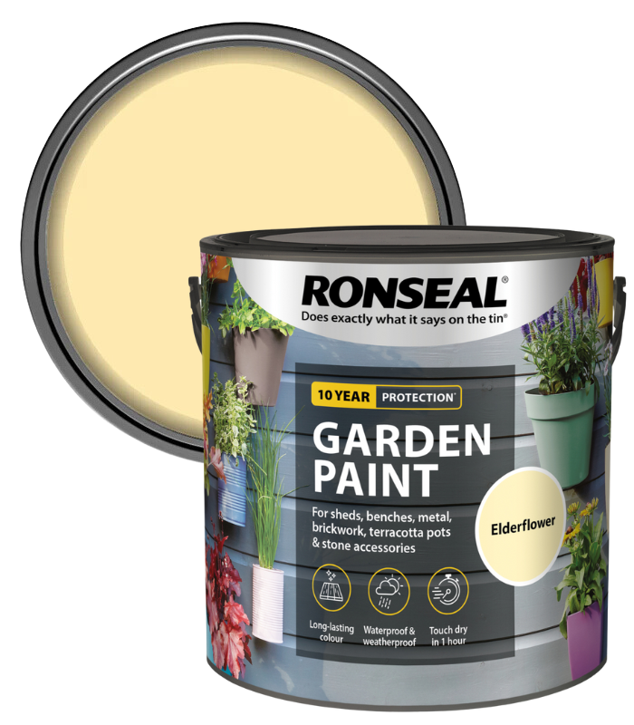 Ronseal Garden Paint - Elderflower - 2.5 Litre