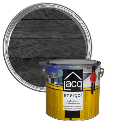 Lacq Energol Premium Wood Stain - Black - 1 Litre