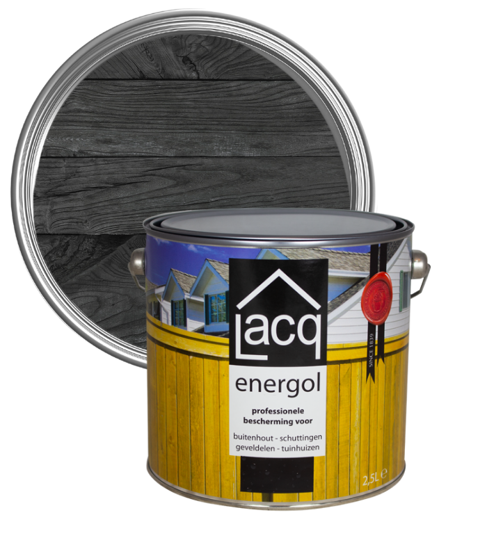 Lacq Energol Premium Wood Stain - Black - 2.5 Litre