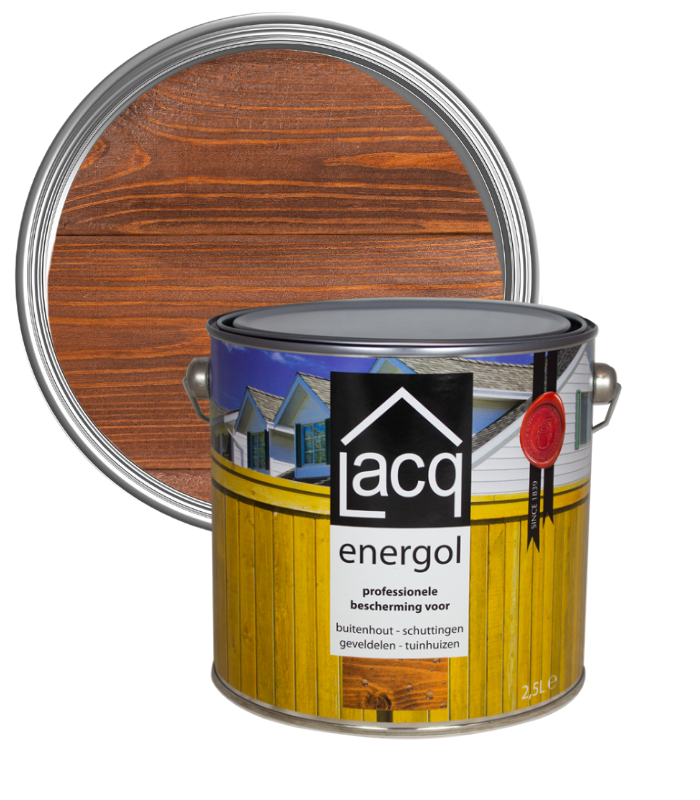 Lacq Energol Premium Wood Stain - Brown - 2.5 Litre