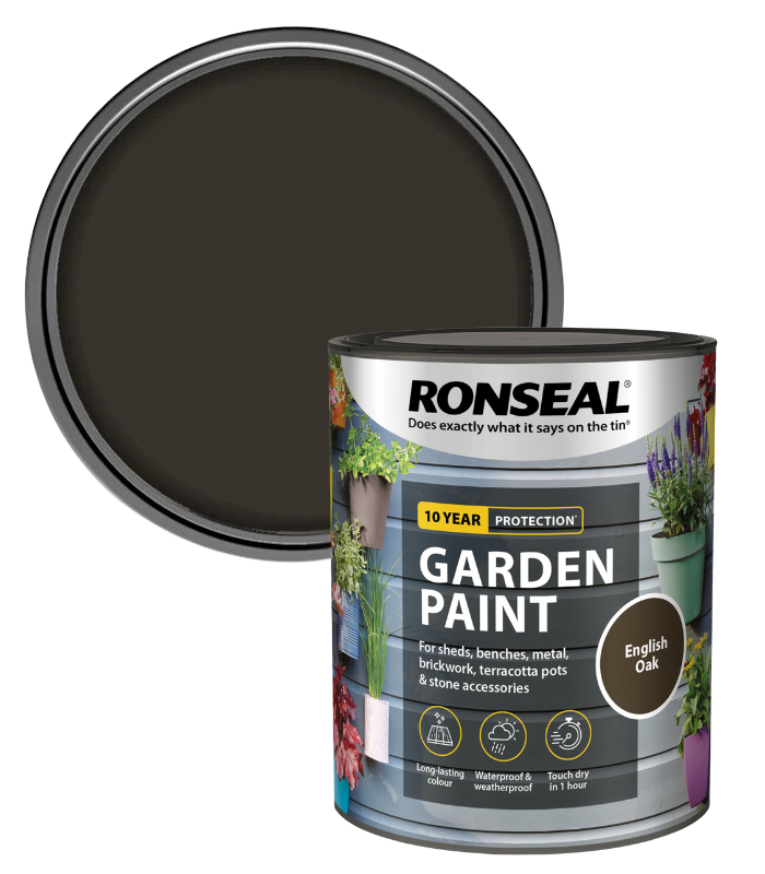 Ronseal Garden Paint - English Oak - 750ml