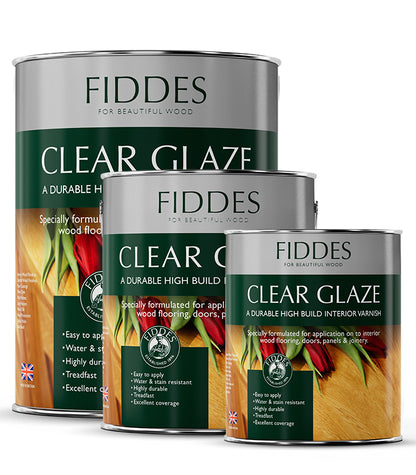 Fiddes - Clear Glaze - All Sizes - Gloss, Satin and Matt