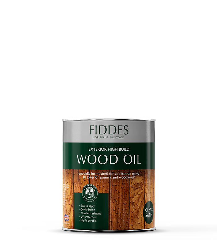 Fiddes - Exterior High Build Wood Oil - Contains UV Filters - 1 Litre