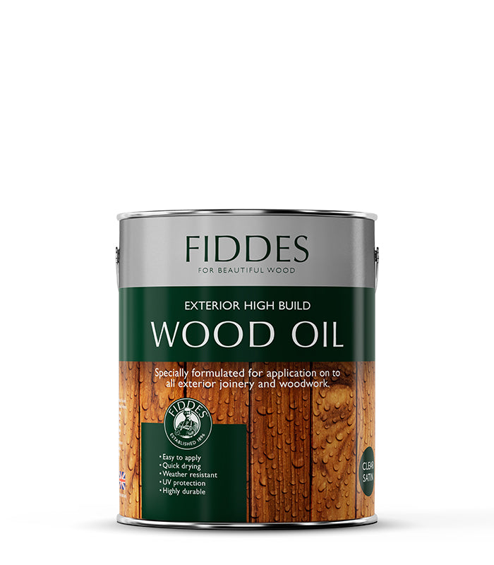 Fiddes - Exterior High Build Wood Oil - Contains UV Filters - 2.5 Litre