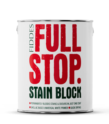 Fiddes Full Stop Stain Blocker Shellac Based Universal Primer White - 5 Litre