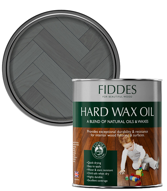 Fiddes Hard Wax Oil - 1 Litre - Belgium Grey