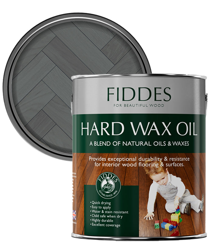 Fiddes Hard Wax Oil - 2.5 Litre - Belgium Grey
