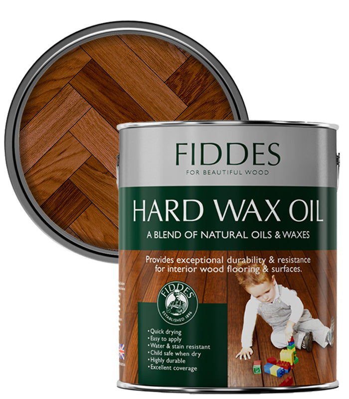 Fiddes Hard Wax Oil - 2.5 Litre - Dark Oak