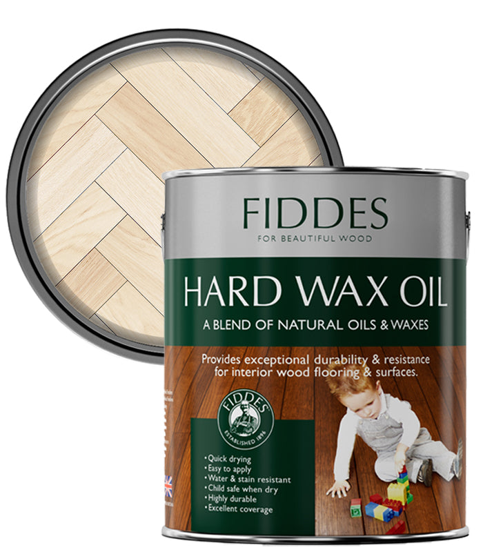 Fiddes Hard Wax Oil - 2.5 Litre - White