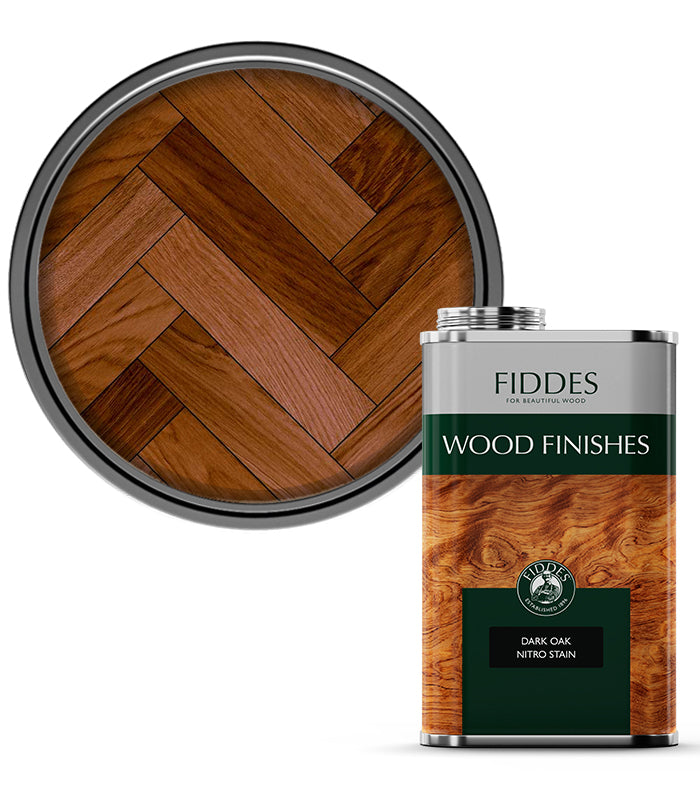 Fiddes - Nitro Floor Stain - 1 Litre - Dark Oak
