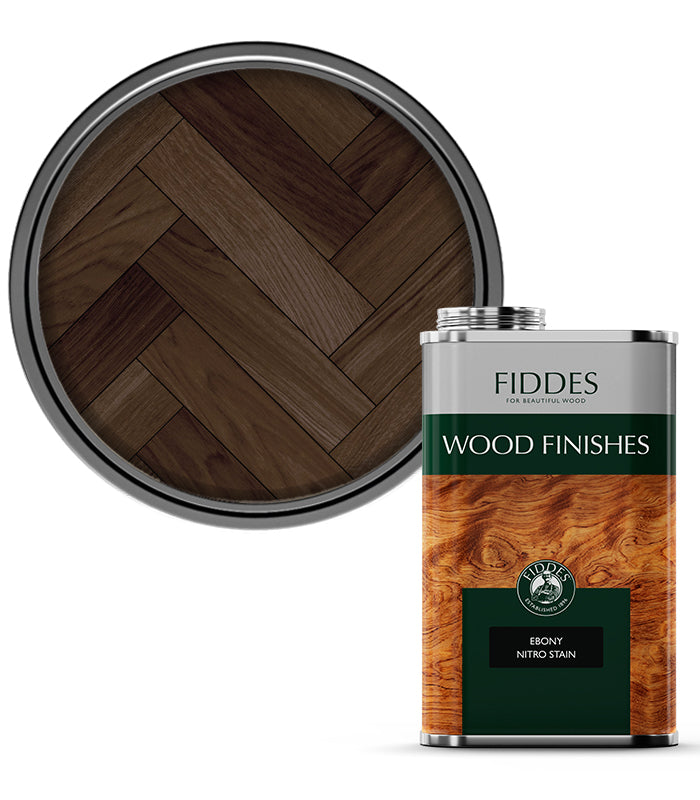 Fiddes - Nitro Floor Stain - 1 Litre - Ebony