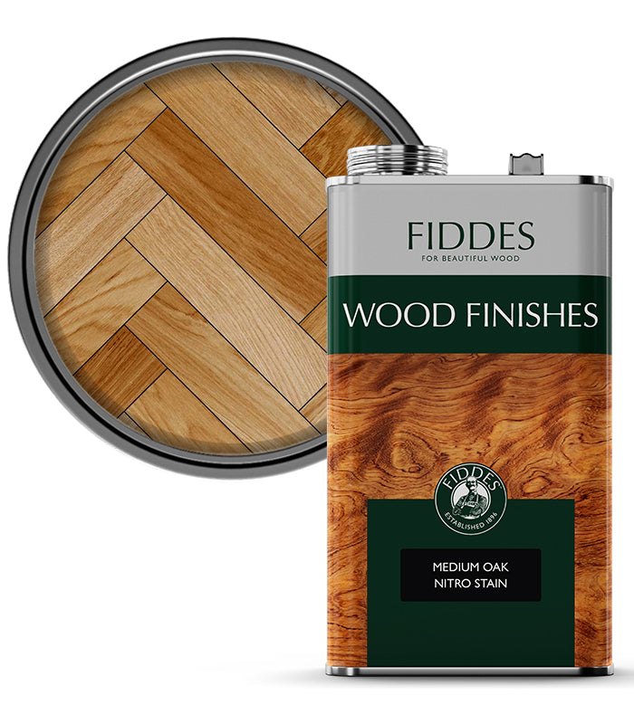Fiddes - Nitro Floor Stain - 5 Litre - Medium Oak