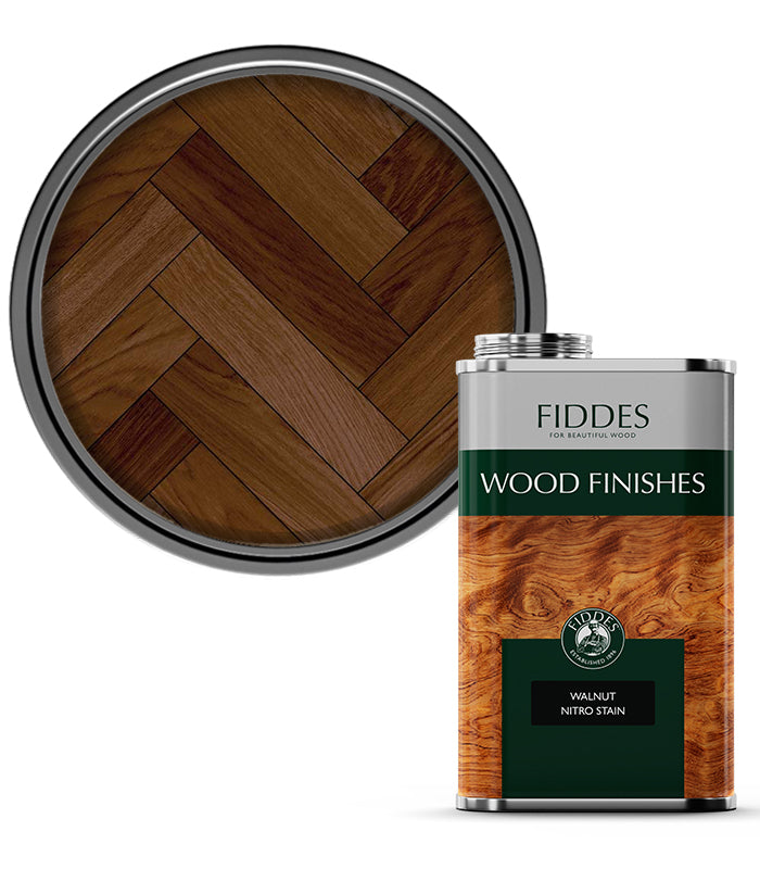 Fiddes - Nitro Floor Stain - 1 Litre - Walnut