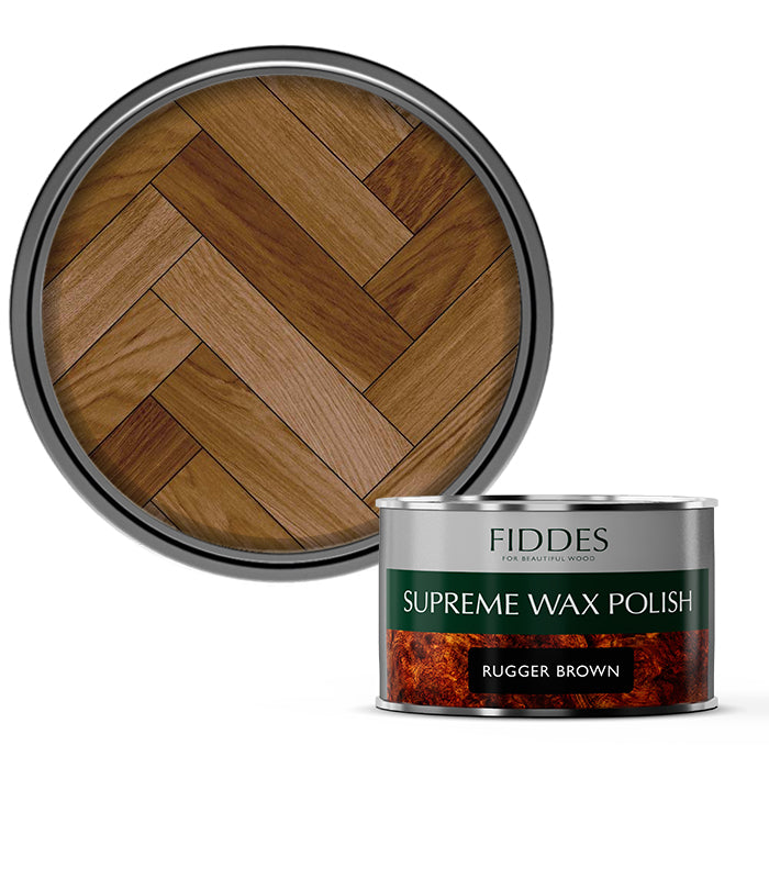 Fiddes - Supreme Furniture and Woodwork Wax Polish - 400ml - Rugger Brown