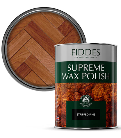 Fiddes - Supreme Furniture and Woodwork Wax Polish - 5 Litre - Stripped Pine