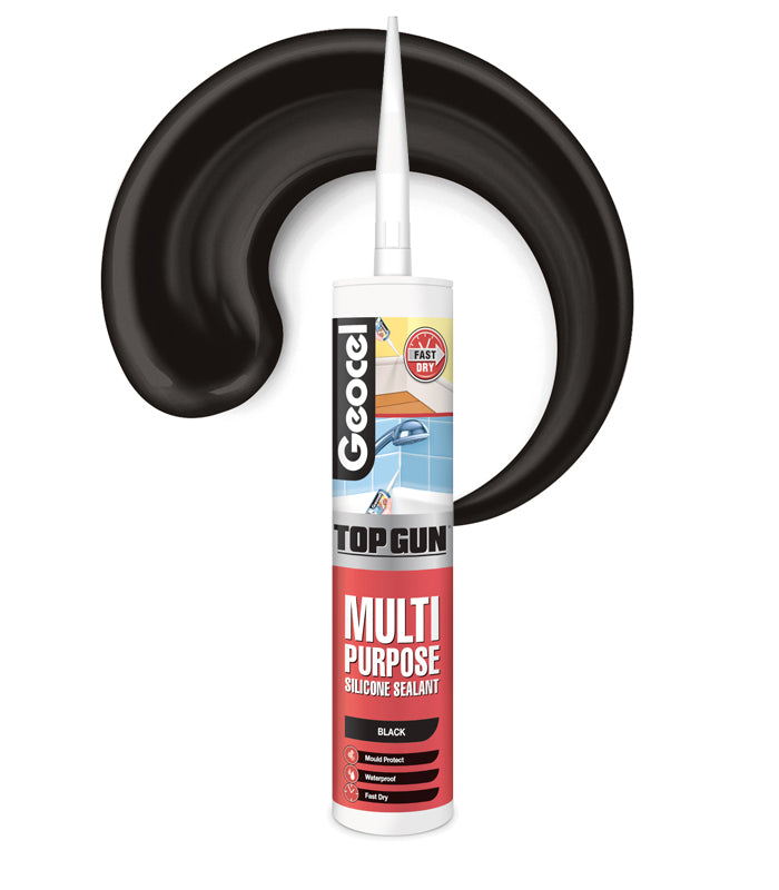 Geocel Top Gun Multi Purpose C3 Silicone 310ml Cartridge - Black