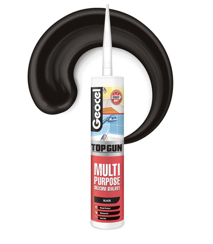 Geocel Top Gun Multi Purpose C3 Silicone 310ml Cartridge - Black