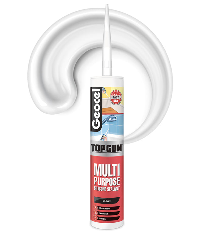 Geocel Top Gun Multi Purpose C3 Silicone 310ml Cartridge - Clear