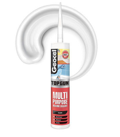 Geocel Top Gun Multi Purpose C3 Silicone 310ml Cartridge - Clear