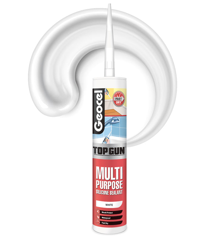 Geocel Top Gun Multi Purpose C3 Silicone 310ml Cartridge - White