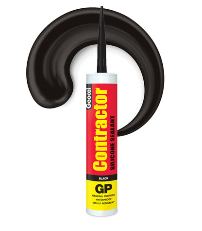 Geocel Contractor General Purpose Silicone 300ml Cartridge - Black