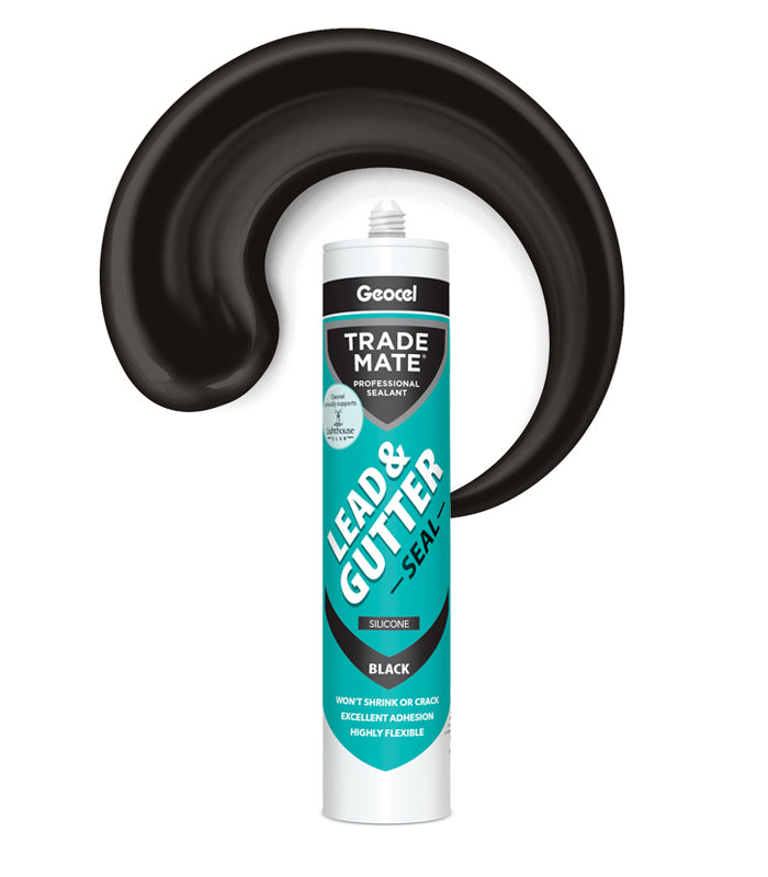 Geocel Trade Mate Lead and Gutter 310ml Cartridge - Black