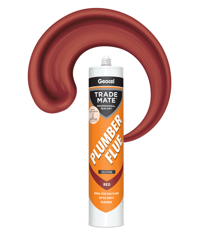 Geocel Trade Mate Plumba Flue 310ml Cartridge - Red