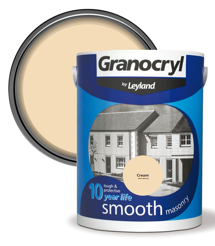 Granocryl Smooth Exterior Masonry Paint - 5L - Cream