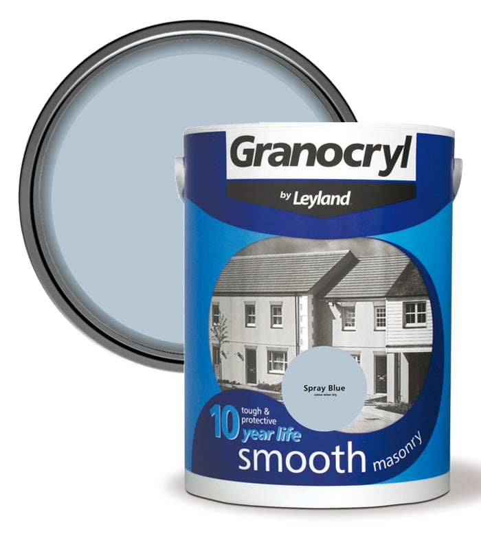 Granocryl Smooth Exterior Masonry Paint - 5L - Spray Blue