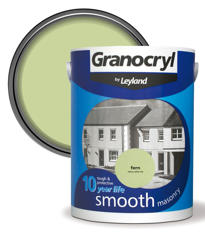 Granocryl Smooth Exterior Masonry Paint - 5L - Fern