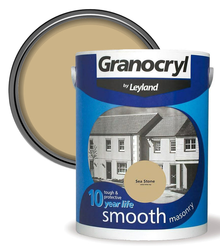 Granocryl Smooth Exterior Masonry Paint - 5L - Sea Stone