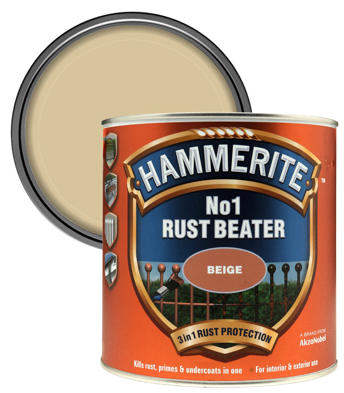 Hammerite - NO. 1 Rust Beater Paints- 2.5 Litres - Beige