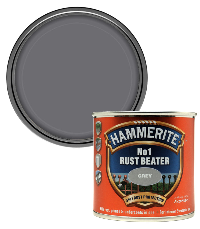 Hammerite - NO. 1 Rust Beater Paints - 250ML - Grey