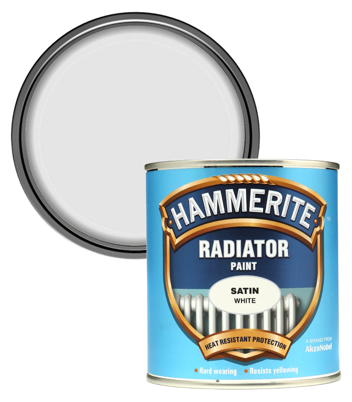 Hammerite - Radiator Enamel Paint Satin - 500ml - White