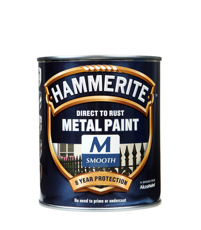 Hammerite Smooth Direct To Rust Metal Paint - 750ml