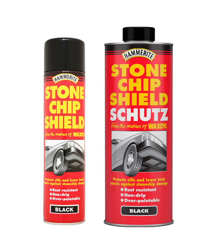 Hammerite - Stone Chip Shield - Black, Grey, White - Aerosol Spray Paint