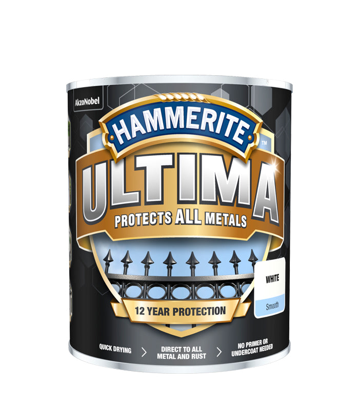 Hammerite Ultima Smooth Metal Paint - 750ml