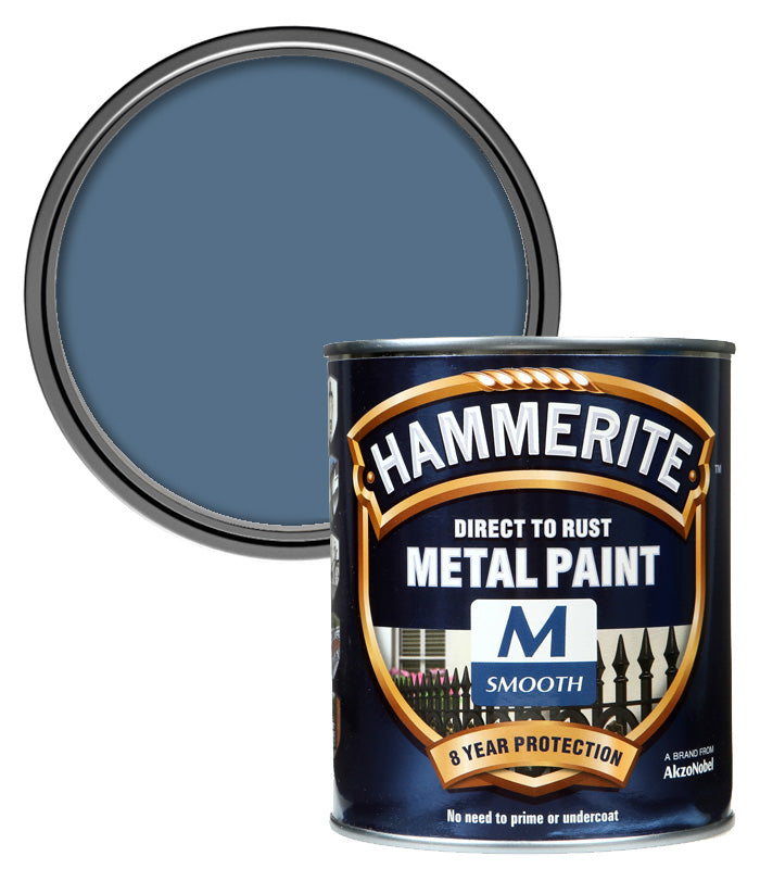 Hammerite - Smooth Direct to Rust - 750ML - Blue Night