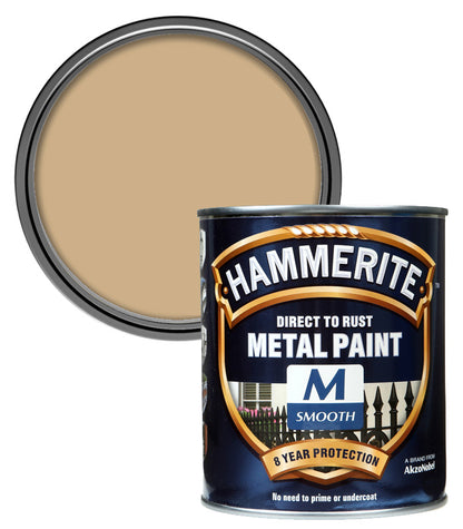 Hammerite - Smooth Direct to Rust - 750ML - Desert Sand