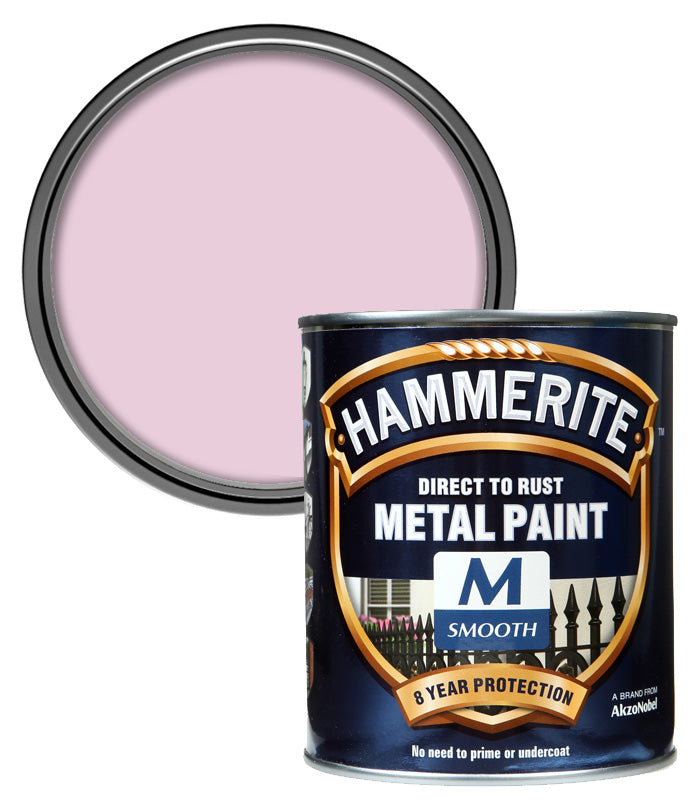 Hammerite - Smooth Direct to Rust - 750ML - Pink Carousel