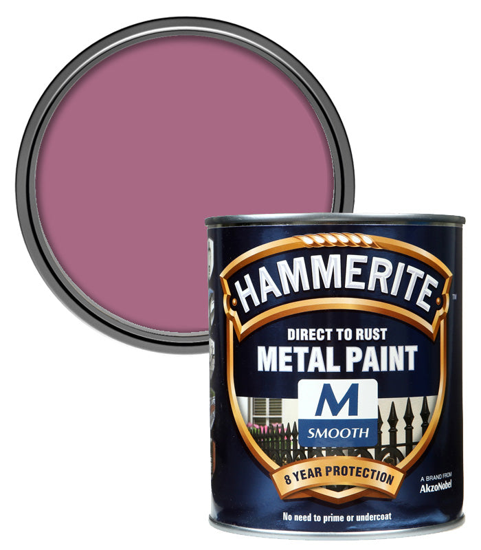 Hammerite - Smooth Direct to Rust - 750ML - Raspberry Sorbet