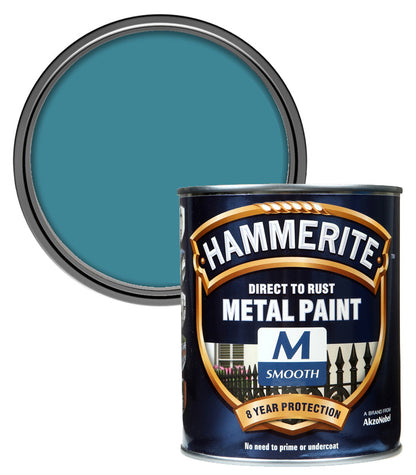 Hammerite - Smooth Direct to Rust - 750ML - Sea Bliss