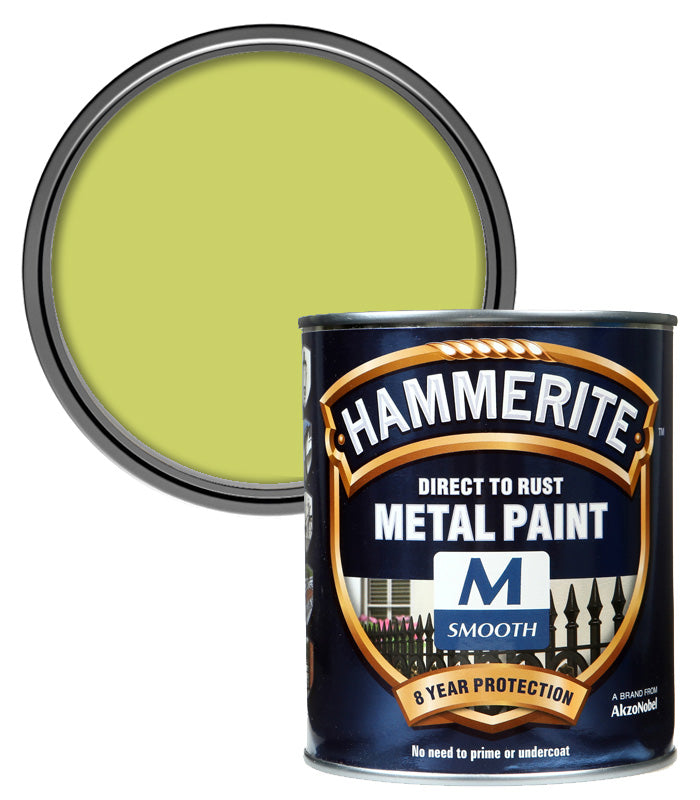 Hammerite - Smooth Direct to Rust - 750ML - Zingy Lime