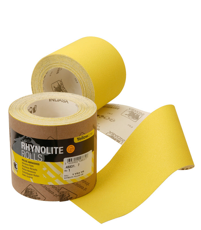 Indasa Rhynolite Yellowline Roll 115mm x 5m