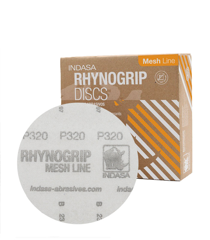 Indasa Rhynogrip Mesh Line Discs - 150mm - 50 Pack - P80